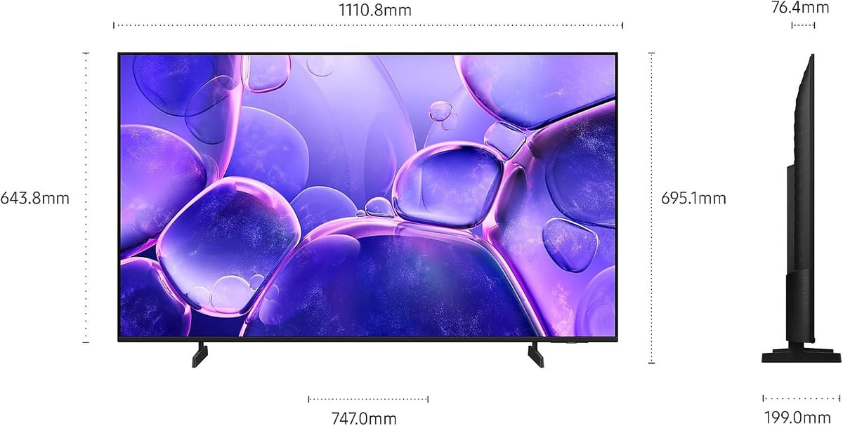 UE50U8072FUXXH 127 cm (50") 4K Ultra HD Smart TV Wi-Fi Black [Hungarian Version]