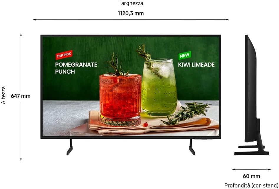 Business TV Series BED-H from 50", UHD 3840x2160 with Features HDR10+, Tizen, PurColor, Adaptive Sound, HDMI, USB, Bluetooth, Wi-Fi, Access Remote
