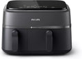 Philips Dual Basket Air Fryer (Na350/00) 9L  2-Drawer Design 1500w – Black